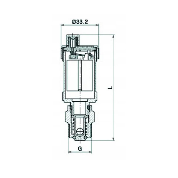 Odpowietrznik automatyczny do grzejników łazienkowych 1/2" 2