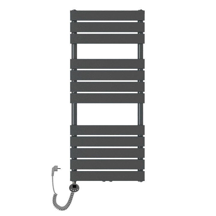 Grzejnik łazienkowy elektryczny Mila 1200x500 antracyt 1