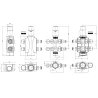 Grzejnik Julia 1800 Czarny podwójny - podłączenie dolne środkowe 29