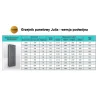 Grzejnik pokojowy pionowy Julia 1600 Antracyt podwójny - podłączenie dolne lewe / dolne prawe 10